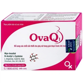 OvaQ1 - Viên uống hỗ trợ bổ sung cho phụ nữ trước khi mang thai (hộp 30v)