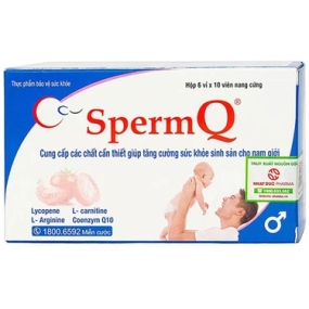 SpermQ - Tăng cường sức khỏe sinh sản cho nam giới (Hộp 60v)
