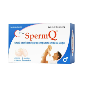 SpermQ - Tăng cường sức khỏe sinh sản cho nam giới (Hộp 30v)