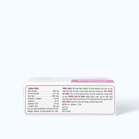 Ovaq Plus - Viên uống hỗ trợ sinh sản cho nữ giới (Hộp 30 viên)